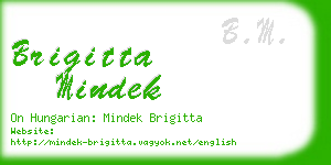 brigitta mindek business card